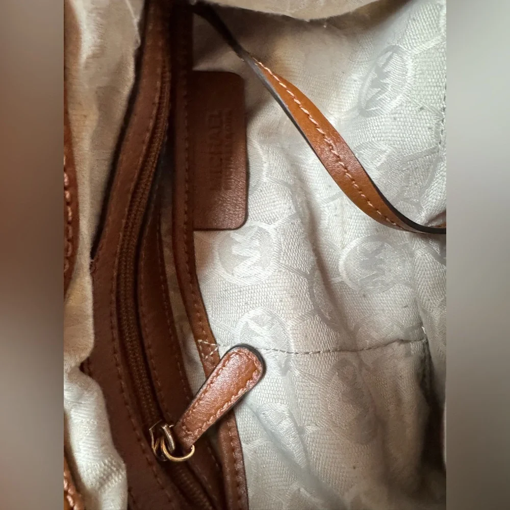 Michael Kors Beige and Brown Tote